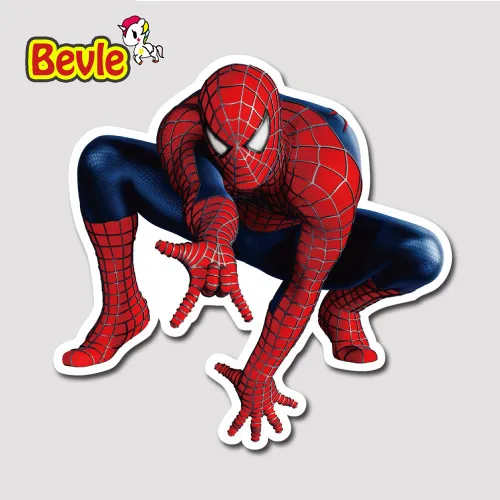 

Bevle 9662 Dc Super Hero Spider Man Fashion Stickers Styling Home Decor Waterproof Tide Sticker Fashion Skateboard Car Graffiti