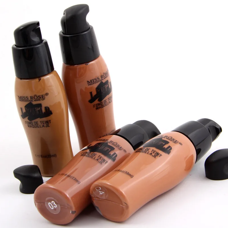 

2019 MISS ROSE Foundation Cream Waterproof Moisturizer Whitening Anti-Wrinkle Pores Freckle Removing Concealer Base