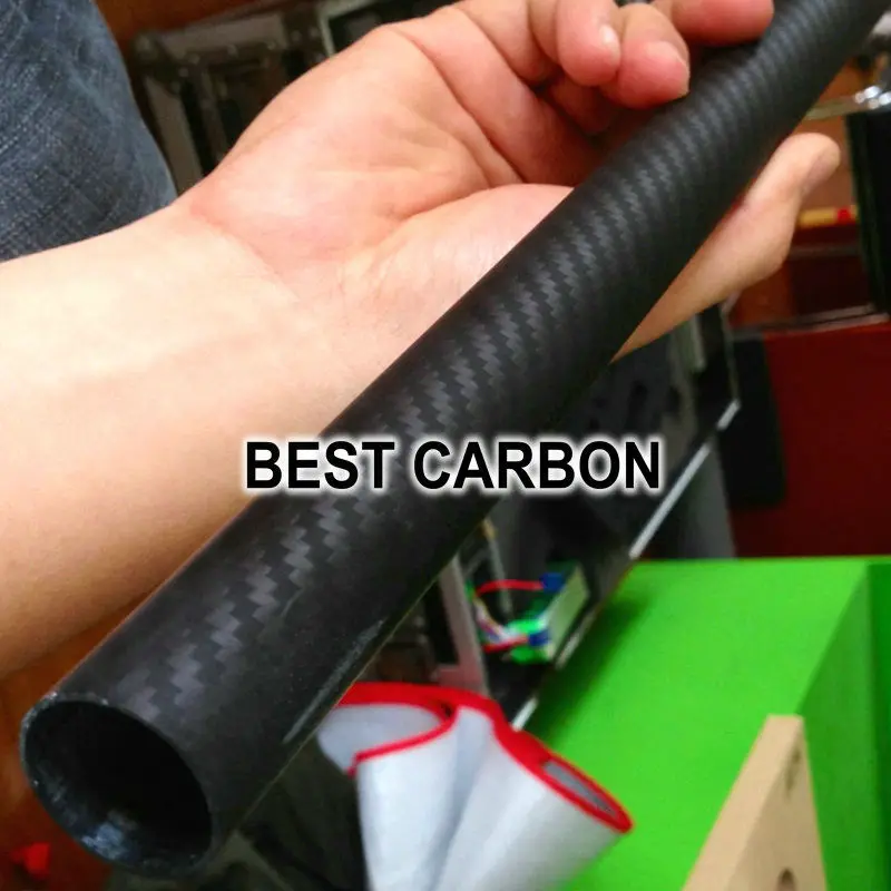Buy 25mm x 22mm 245mm 3k Twill matte carbon fiber tube