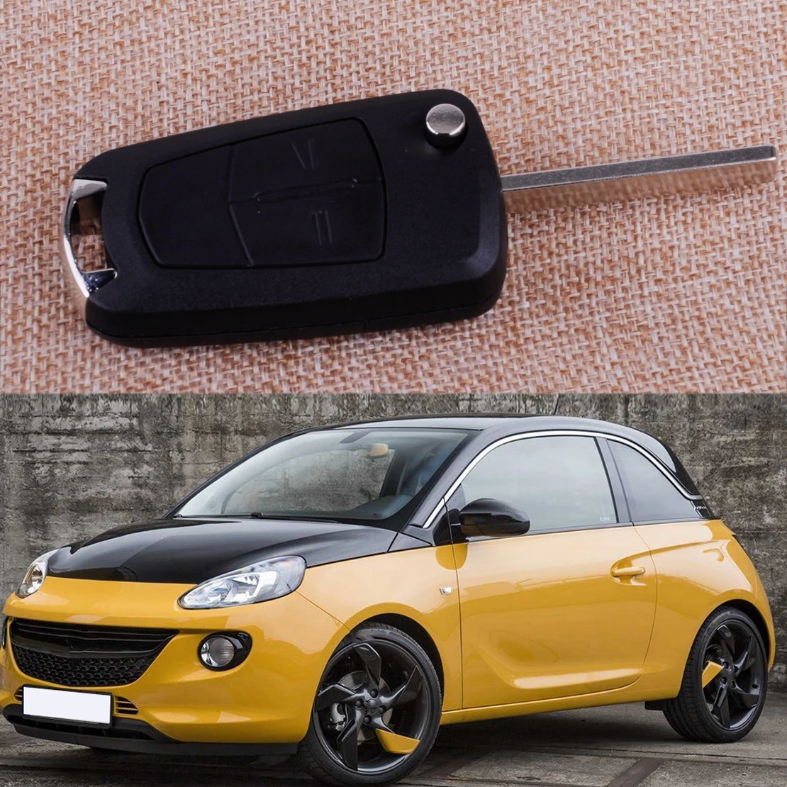 

CITALL 2 Buttons Flip Car Remote Key Shell Case Fob Fit for Vauxhall Opel Corsa Astra Vectra Zafira Meriva Signum