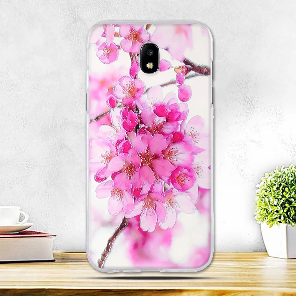 Flower Painted Case For Coque Samsung J5 2017 Case EU Version Case Cover Soft Tpu Fundas 5