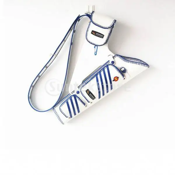 

PU Leather Archery Quiver Hip Back Arrow Holder with Adjustable Belt & Pocket