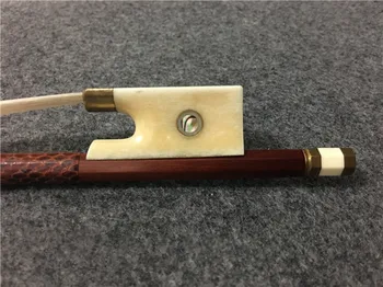 

1PCS Brazilwood violin bow. Paris eye mosaic. Bovine tail base. Red wire winding violin bow #XG3301