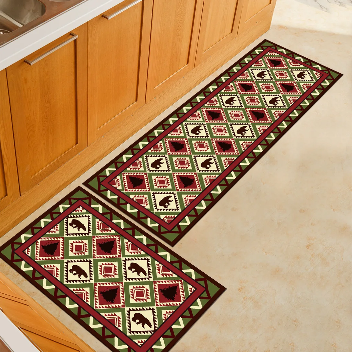 Home Entrance Door Mats Hallway Mats Absorbent Kitchen Rugs Bedroom
