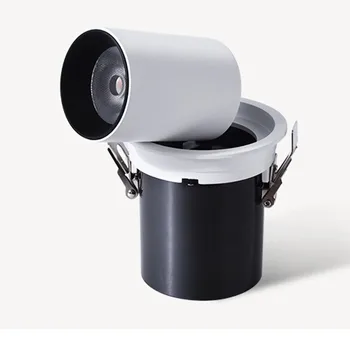 

NEW High Quality Cabinets CREE LED Stretch Downlight 12W 20W Clothing Embedded Telescopic Downlight Shell Double Grille Lamp
