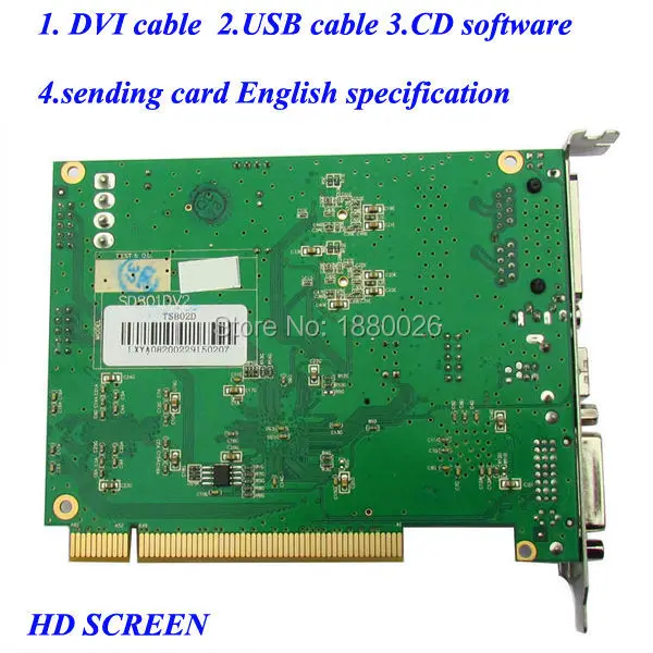 TS802 светодиодный дисплей отправка карты Linsn TS802D контроллер|send card|linsn cardled card controller |