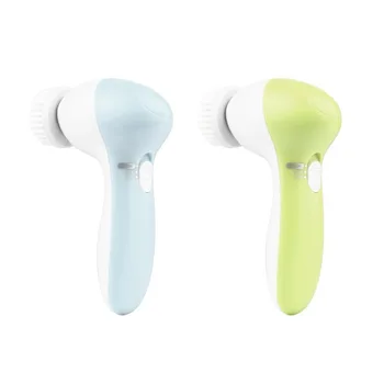 

1 Set 5-in-1 Electric Wash Face Machine Facial Pore Cleaner Body Cleaning Massage Mini Skin Beauty Massager Brush