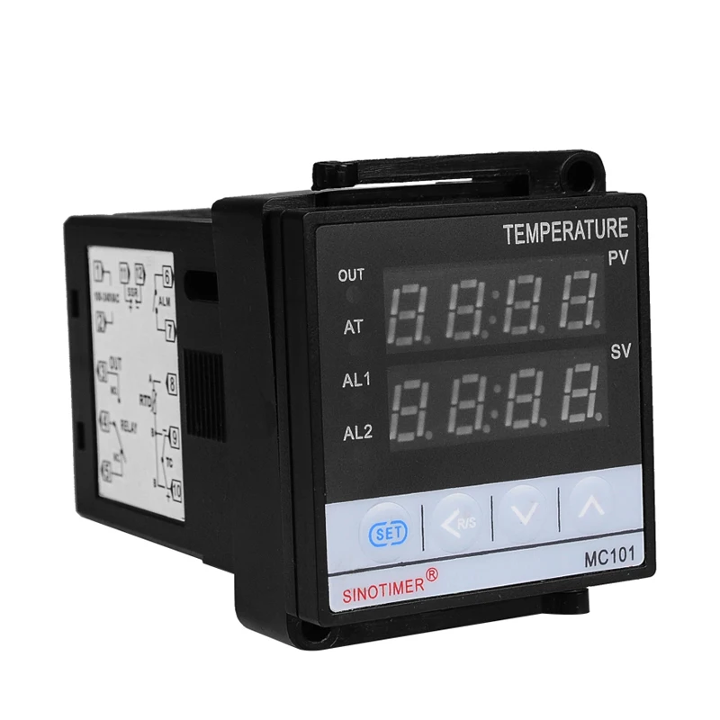 85~ 265VAC PT100 K вход термопары 0-10 в аналоговый выход цифровой термостат pid регулятор температуры для охлаждения тепла с сигнализацией