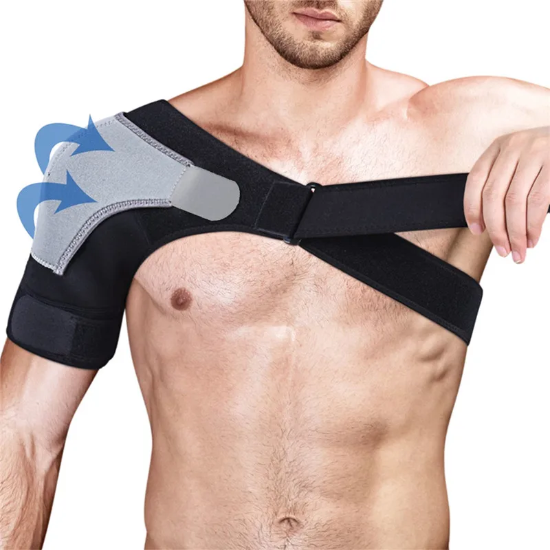 Регулируемый дышащий спортивный уход бандаж для плеча фиксатор спины ремень пояс с запахом полосы колодки Черный бандаж для мужчин/женщин