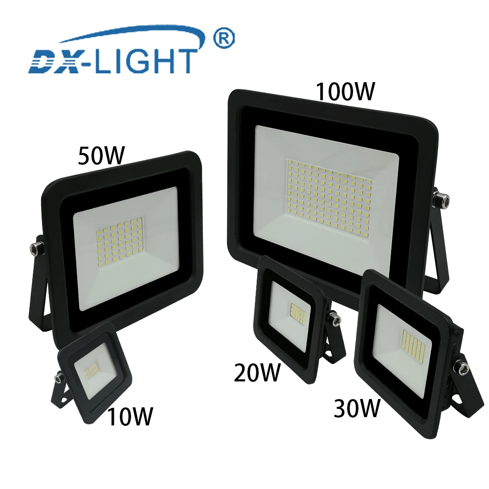

110V/220V LED Flood Light 10W 20W 30W 50W 100W Reflector LED Flood Light IP68 Waterproof Outdoor Garden Park Lighting