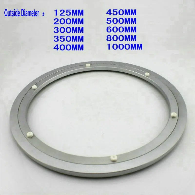 Наружный диаметр 600 мм(24 дюйма) тихий и гладкий твердый алюминий ленивый Susan подшипник поворотный стол поворотная пластина