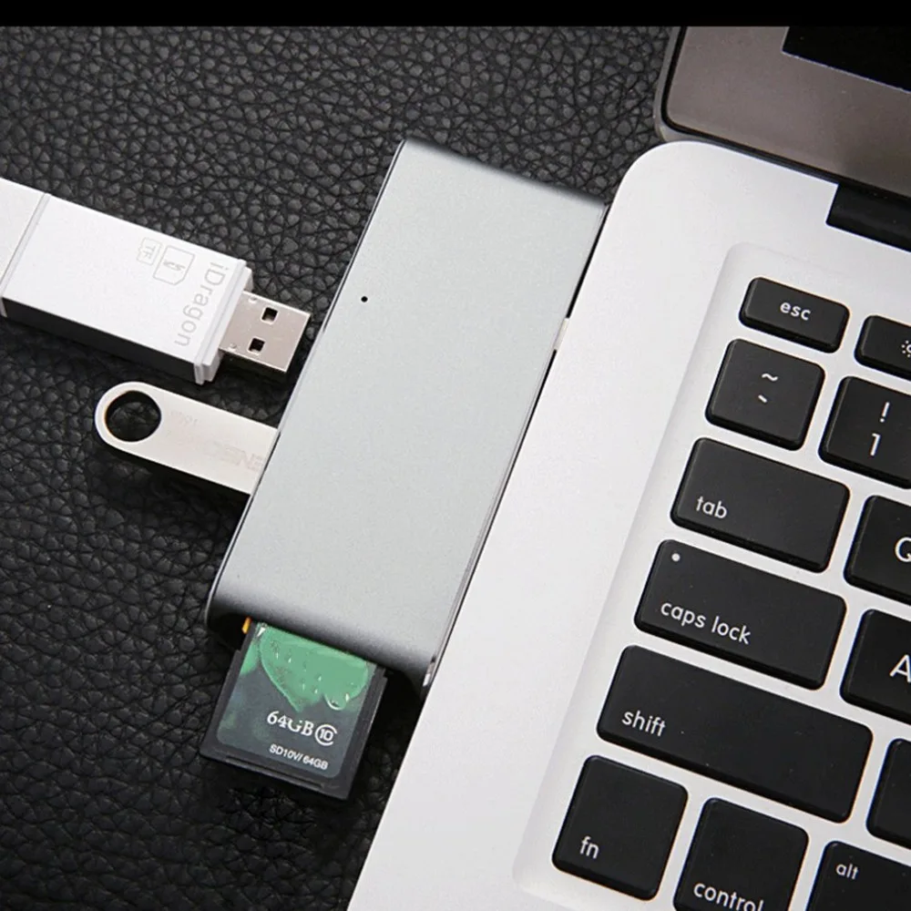 YC204 алюминиевый сплав тип-c концентратор USB 3,0 концентратор тип-c 4 K видео HD выход TF кард-ридер usb-C концентратор адаптер для Apple MacBook