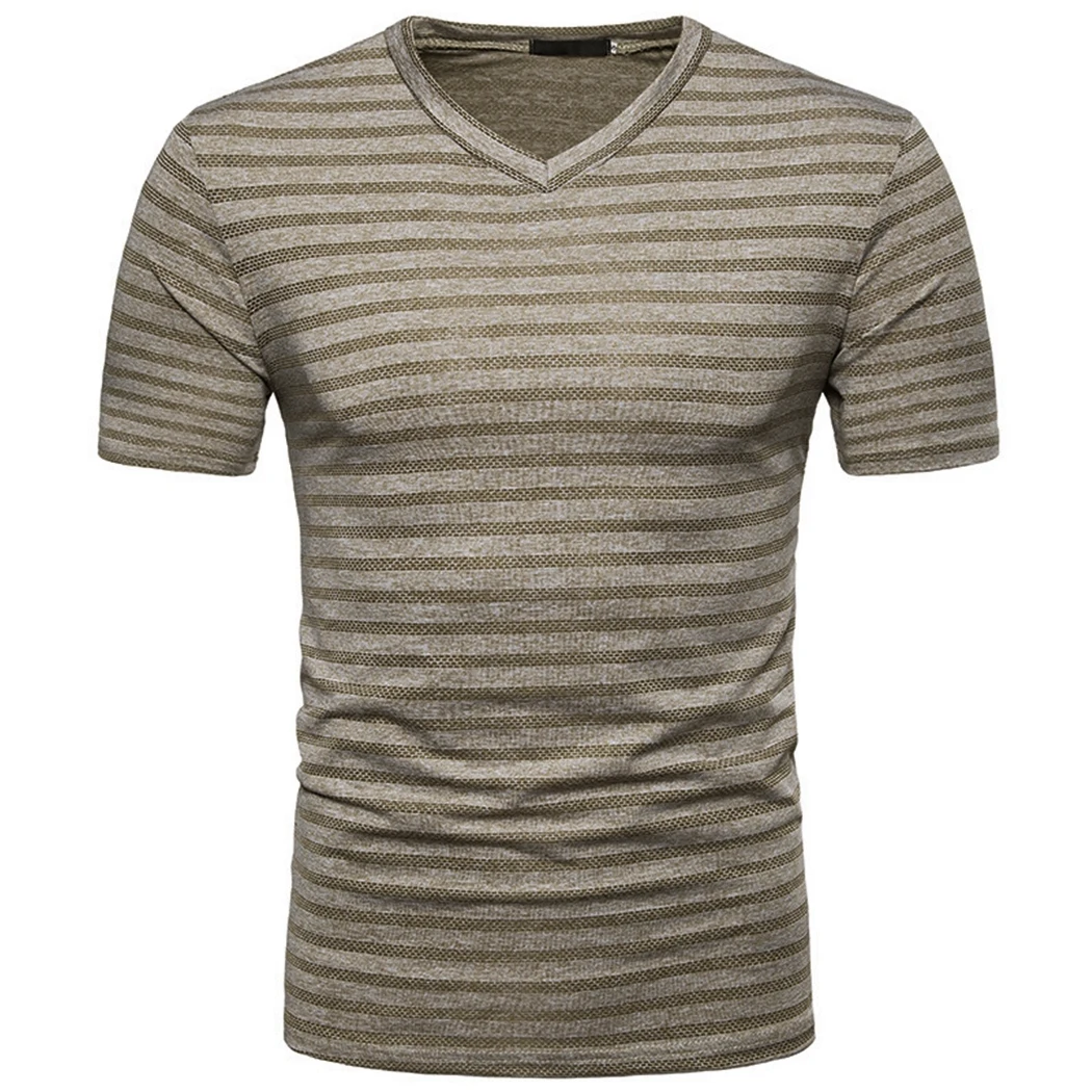 Buy Summer Soft Summer T Shirt Men Striped Short Sleeve T Shirt Male Tops
