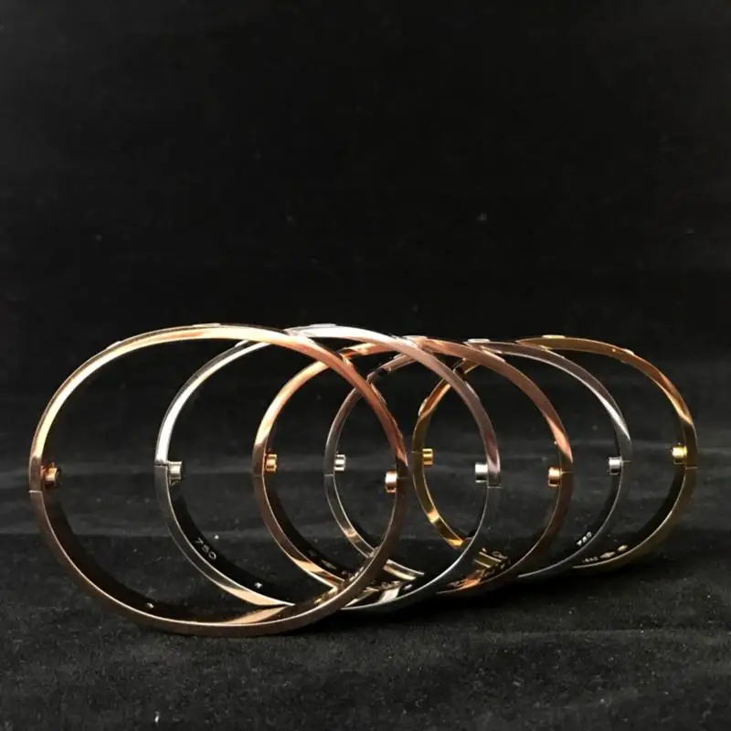 

Titanium Steel Oval Couple Jewelry Horizontal Screw Love Bangles,Women Men Bangles Bracelets Femme Bijoux Pulseira Free Shipping