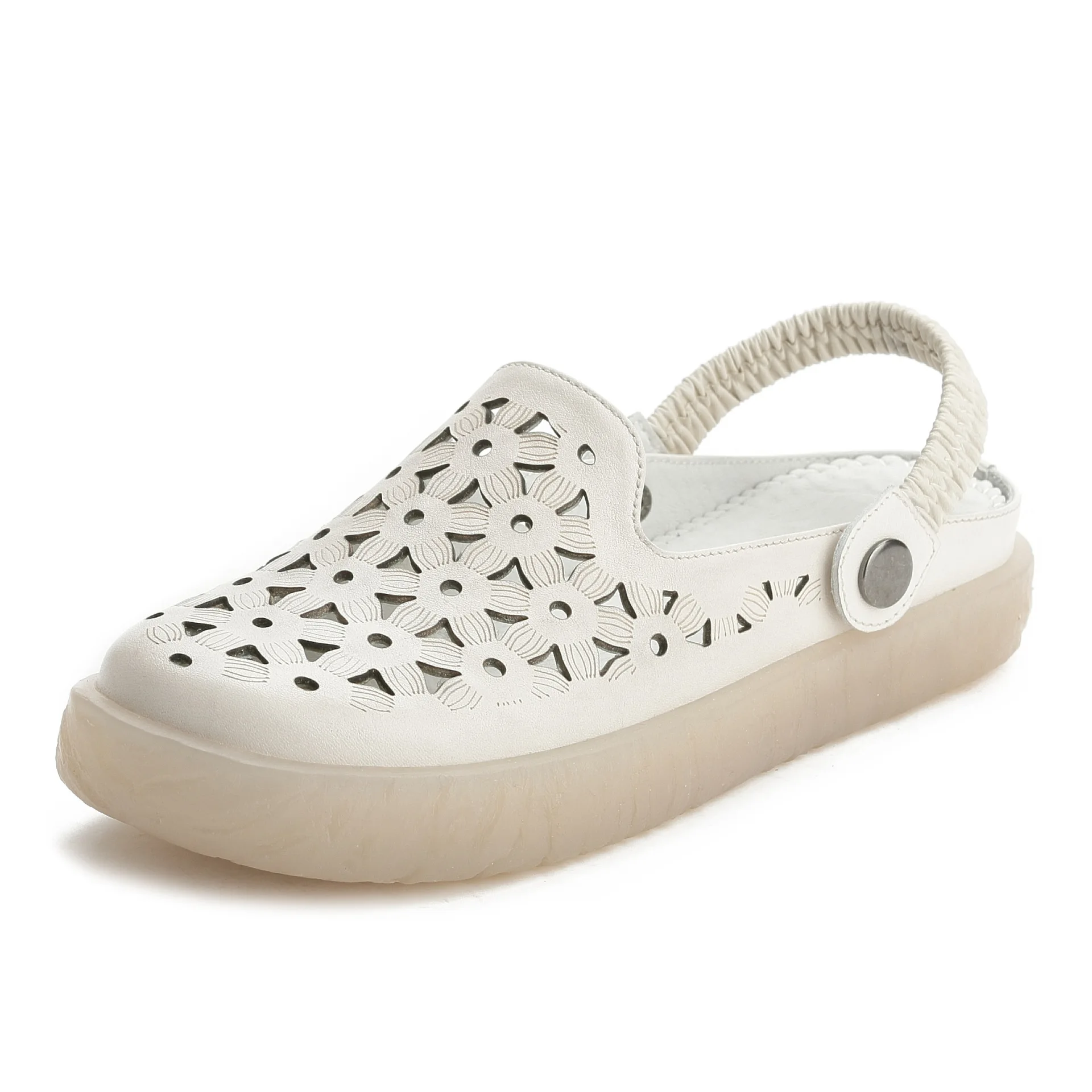 

Women Summer Sandals Shoes Genuine Leather Hollow Out Flat Sandals Ladies Casual Platform Summer Shoes For Women Beach Sandals