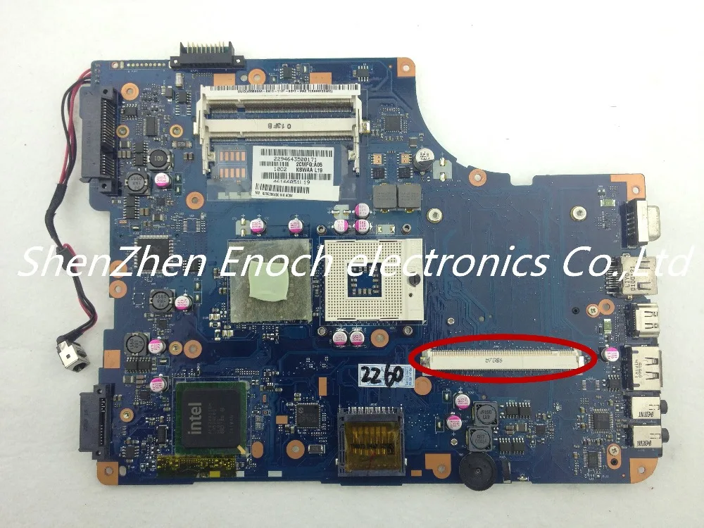 For Toshiba satellite L500 laptop Motherboard   with graphics slot DDR2 K000080430 KSWAA LA-4981P  stock No.999