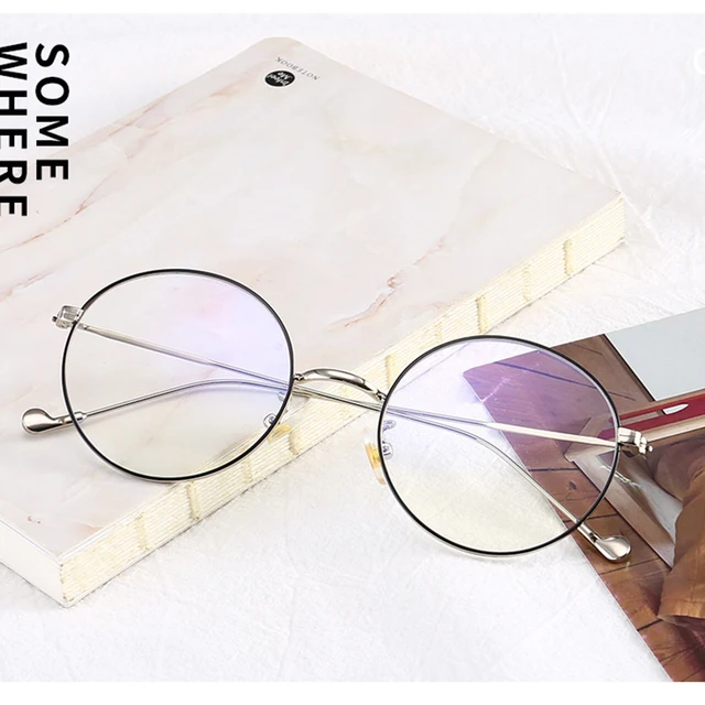 Cheap Round Metal Men Anti Blue Light Blocking Glasses Computer Metal Women Clear Glasses Frames Mens Eyewear Frame ZJH1805-SDF