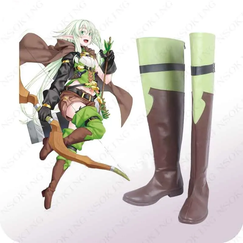 

Goblin Slayer Fairy Archer Cosplay Shoes High Elf Anime Boots Tailor-Made