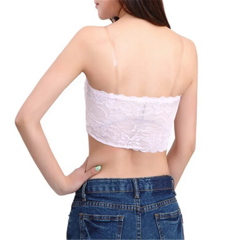 Women Lingerie Bra and Tube Tops Sexy Lace Bras Simple Women No Chest Pad Summer Thin Tube Tops women lingerie bra women tube tops