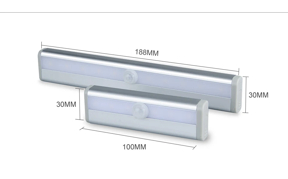 PIR датчик движения светодиодная подсветка под шкаф 6 10 светодиодный s беспроводной ночной Светильник кухонный шкаф лестницы коридор настенный светильник