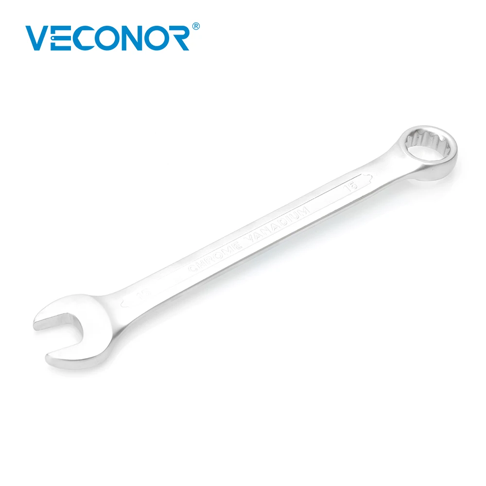 Vkonor 15 мм комбинированный гаечный ключ с открытой коробкой хром-ванадиевой открывающейся кольцевой комбинированный гаечный ключ для домашнего ремонта автомобиля ручные инструменты 15 мм