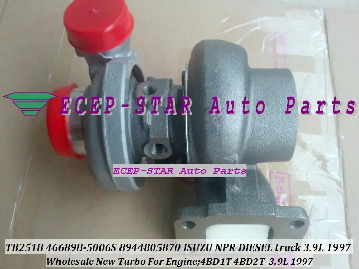 TB2518 TB25 466898 5006S 8944805870 турбо подходит для ISUZU NPR/W4/W5500 дизельный грузовик 4BD2T 4BD1T 3.9L 1988