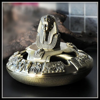 

Egypt Ashtray Tutankhamun Ash Tray Vintage Home Decor Cigar Ashtrays Funny Gift Metal Crafts ElimElim