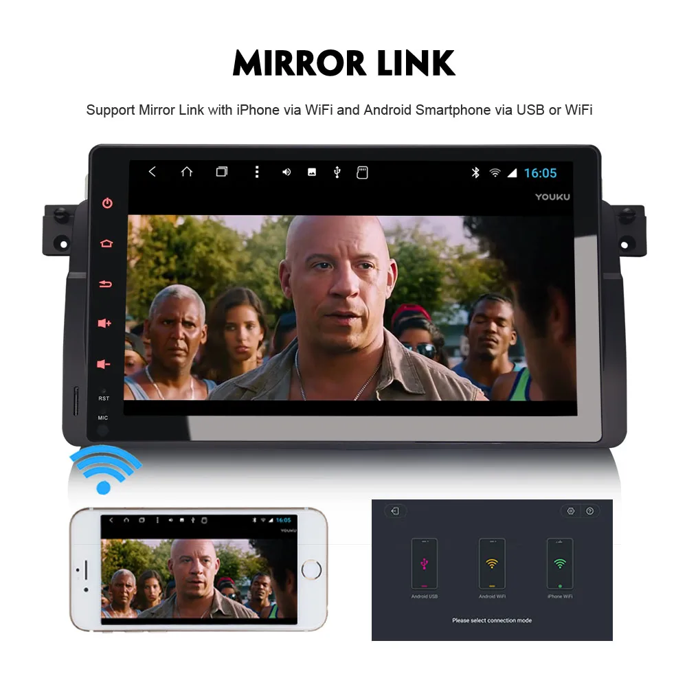 9 &quotAndroid 8 0 Авторадио Восьмиядерный DAB + автомобильный стерео GPS для BMW M3 E46 Rover 75 MG ZT
