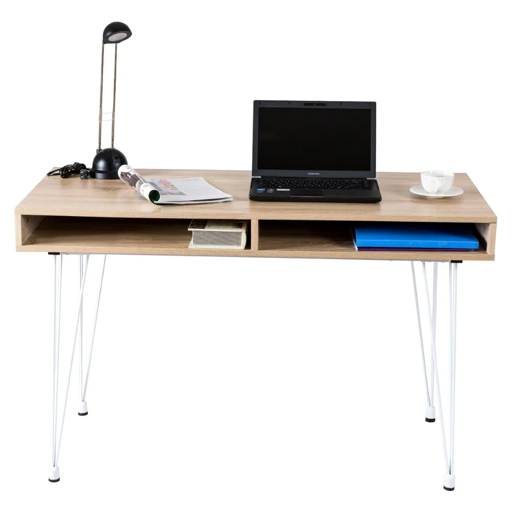 

Escritorio de ordenador con balda fija Mesa de ordenador Mesa de oficina HW55427