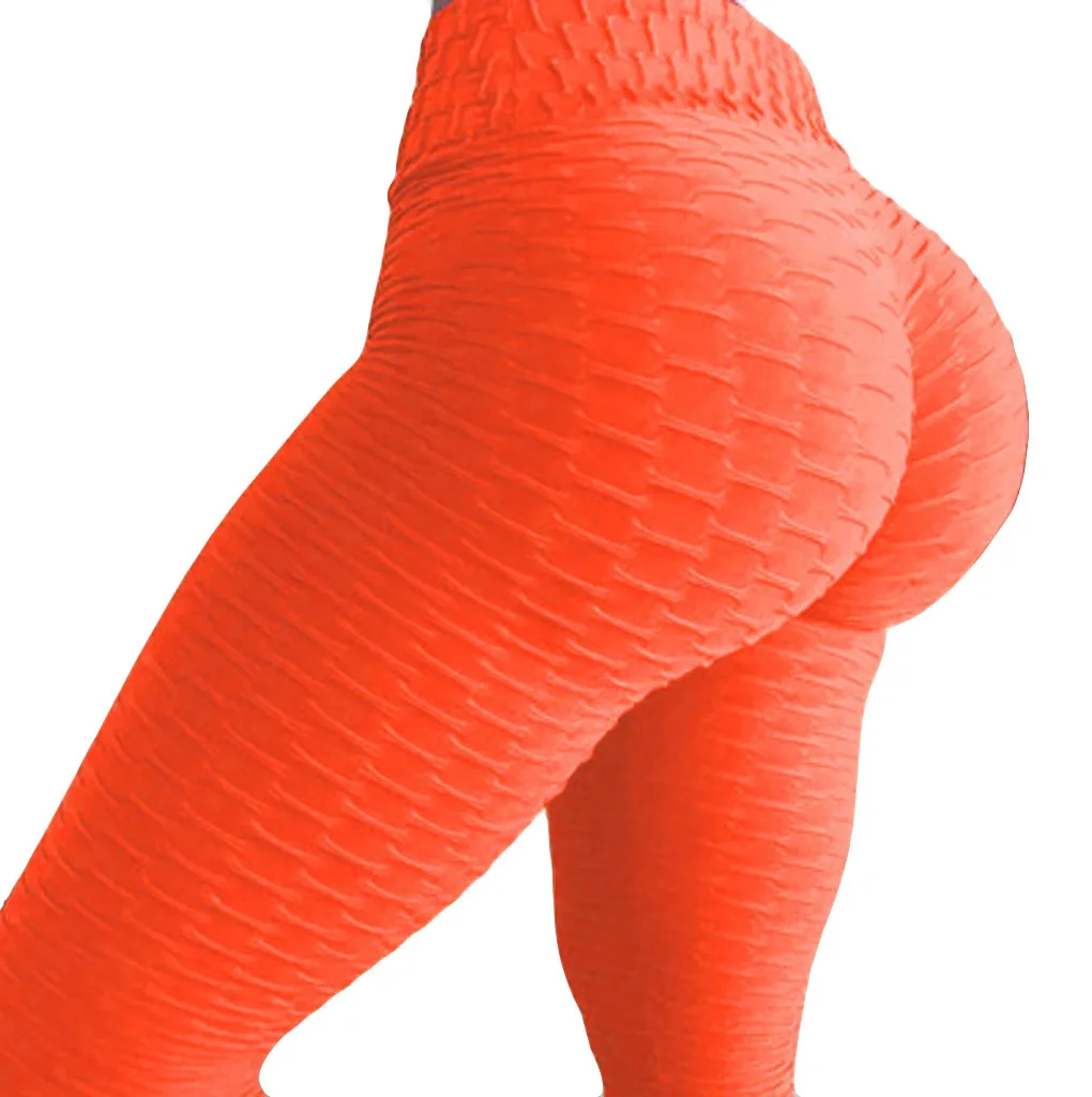 JAYCOSIN брюки женские модные повседневные спортивные длинные для тренировок Тренажерный Зал Фитнес упражнения спортивные брюки леггинсы Горячая одежда из полиэстера 9606 - Цвет: Orange