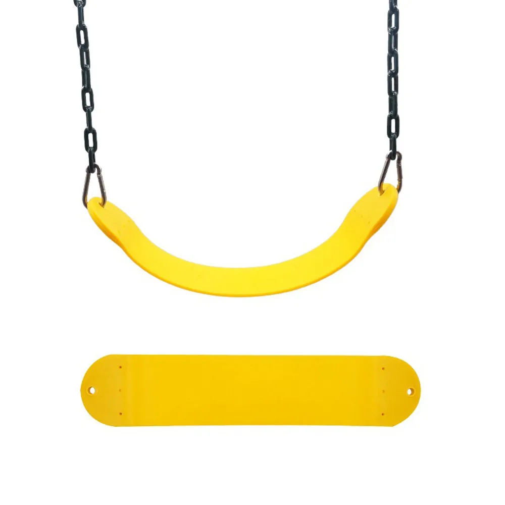 Качели Сиденье детская площадка открытый маятник вешалка для аксессуаров дети ребенок вешалка для ремня удобно сидеть для детей или взрослых 2,0 - Цвет: Цвет: желтый