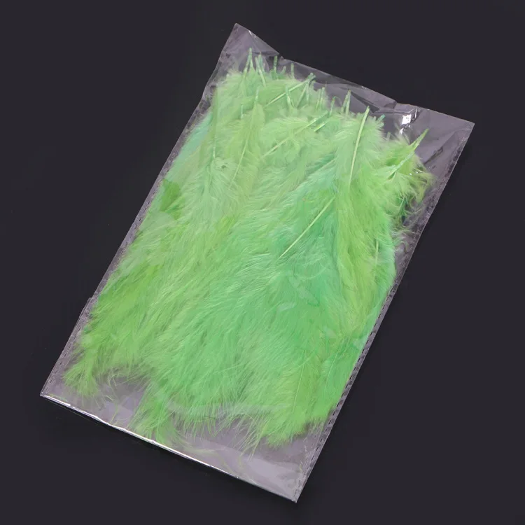 100 шт./пакет DIY красочные перья страуса для прозрачный шар заполнения одежда для свадьбы, дня рождения прозрачный шар украшения вечерние поставки - Цвет: Зеленый