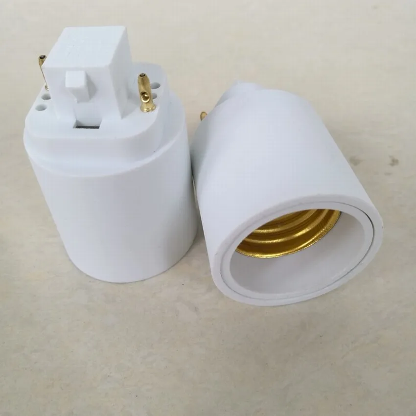 2 Pin 55mm Height G24 To E27 Lamp Holder Adapter Converter For LED