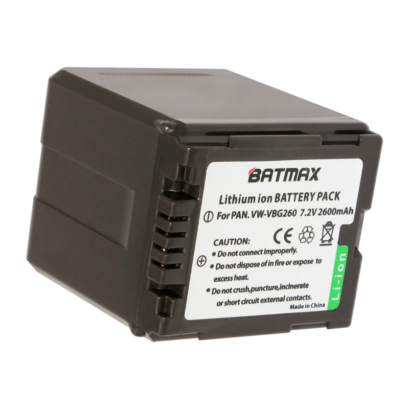 1pcs High Capacity Replacement Rechargeable VW VBG260 VW