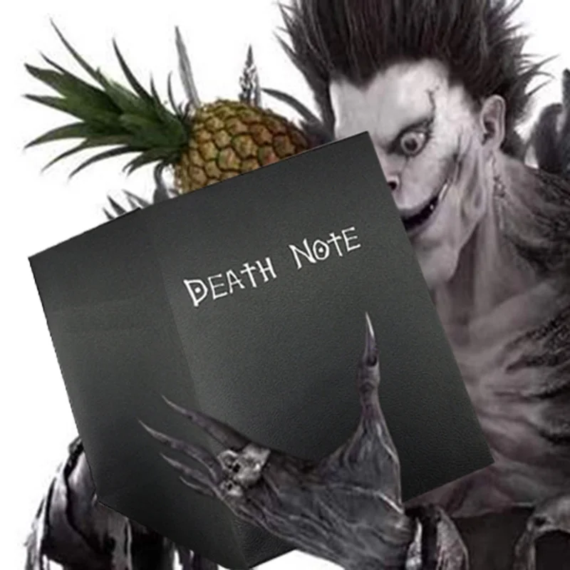 A4 Ryuk Death Note Notebook Leather Cover Supernatural God Book Japan Kira Killer Light Yagami Raito Poster + Pendant Necklace