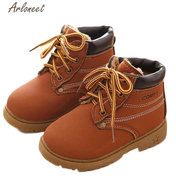 

2017 FASHION Winter Baby Child Army Style Martin Boot Warm Shoes