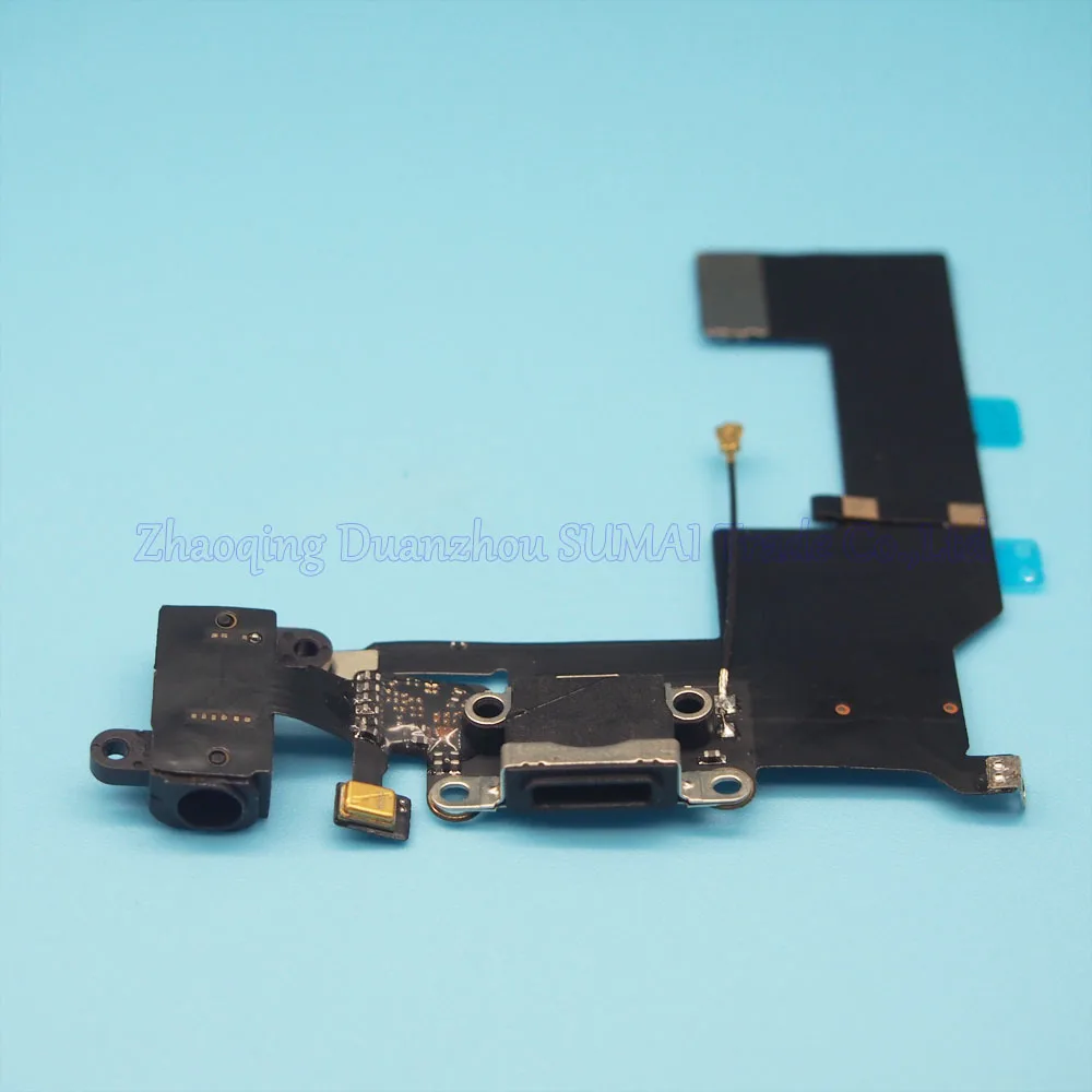 

2pcs Charger Charging flex cable With headphone Audio Jack for iphone 5s USB port dock connector flex cable
