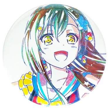 BanG Dream! Anime Poppin' Party Afterglow Pastel Palettes Roselia Hello Happy World! Game Badge Metal Badge Brooch Pins - Окраска металла: 02 Tae Hanazono