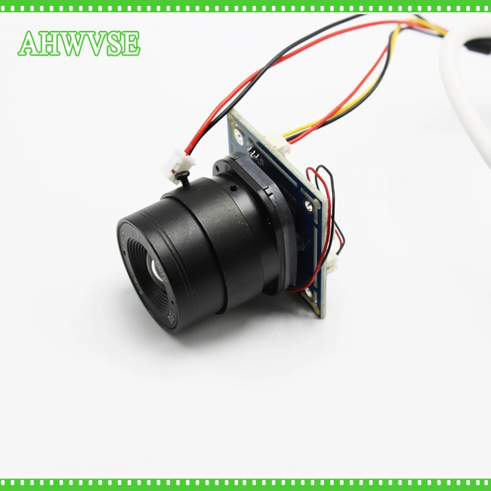 

AHWVSE 2pcs/lot HD 1200TVL Mini Analog Camera Module with BNC Cable and CS Lens 4mm 6mm 8mm 12mm 16mm