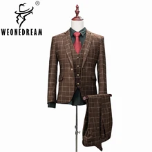 Шерстяные последние конструкции пальто брюки под заказ мужские костюмы Свадебный костюм жениха блейзер с брюками жилет для мужчин 4XL