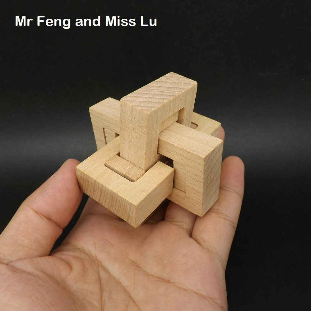 Dubbele 3D Houten Kong Ming Lock Chinese Mind Game Puzzel Model Puzzel Intelligentie Speelgoed Voor Kinderen|Puzzels| - AliExpress