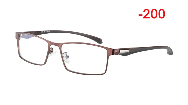 1.0 to-4.0 Retro Round Sun Photochromic Finished Myopia Eyeglasses Frame Men Women with color lens Sun glasses Myopia Eyewear - Цвет оправы: Brown-200