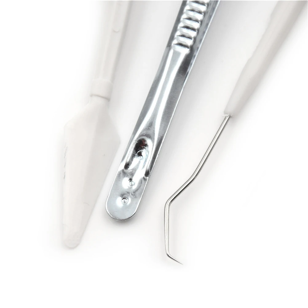 3Pcs/Lot Stainless Dental Tool Set teeth cleaner dental removal tool Dentist Tooth Clean Hygiene Picks Mirror Kit