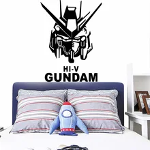 Cartoon Gundam Wall Stickers Vinyl Decor For Bedroom Kids Rooms Decoration Decal Mural Poster car sticker japanese cartoon fans seed gundam raiser vinyl wall stickers decal decor home decoration