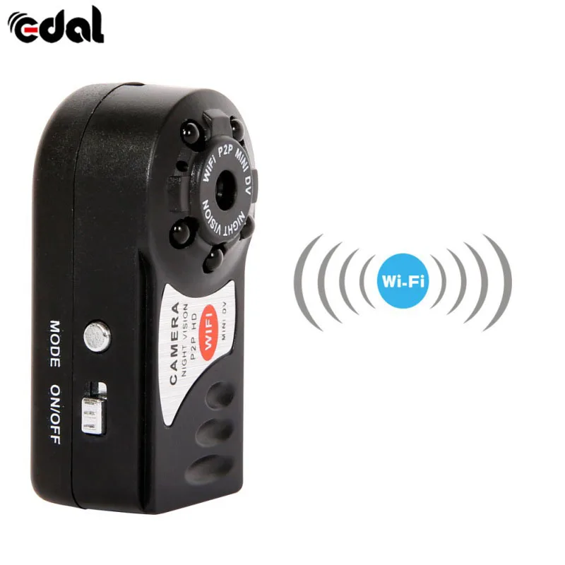 EDAL Wifi мини Q7 камера 480 P DV DVR беспроводной Cam Новый мини видео-камера регистратор инфракрасного ночного видения Новый
