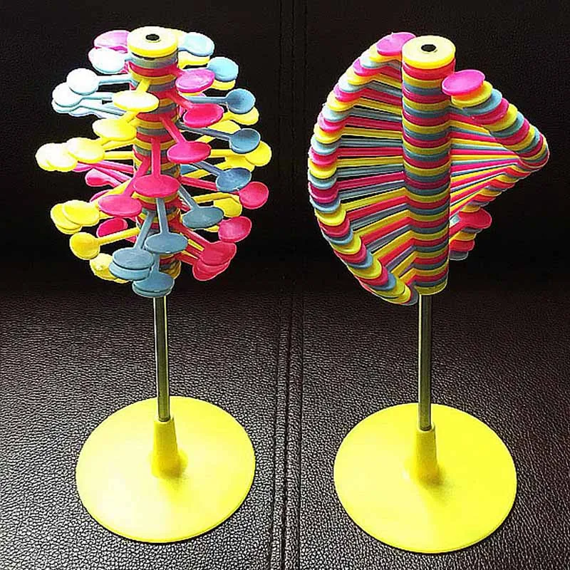Ornaments rotating stress relief toy lollipopter home office decor  _A 