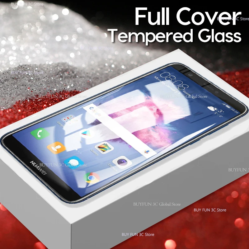 

3D full Cover Tempered Glass For Huawei PSmart Screen Protector For Huawei P Smart 2019 Protective Glas Film FIG LX1 LX2 LX3 LA1