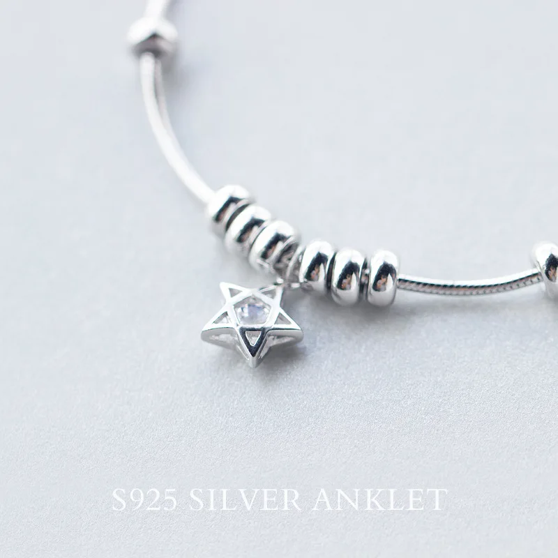 TOYOOSKY популярный кулон 925 уникальная серебряная звезда Круглый браслет с подвесками с цирконием для женщин браслеты и браслеты ювелирные изделия подарок