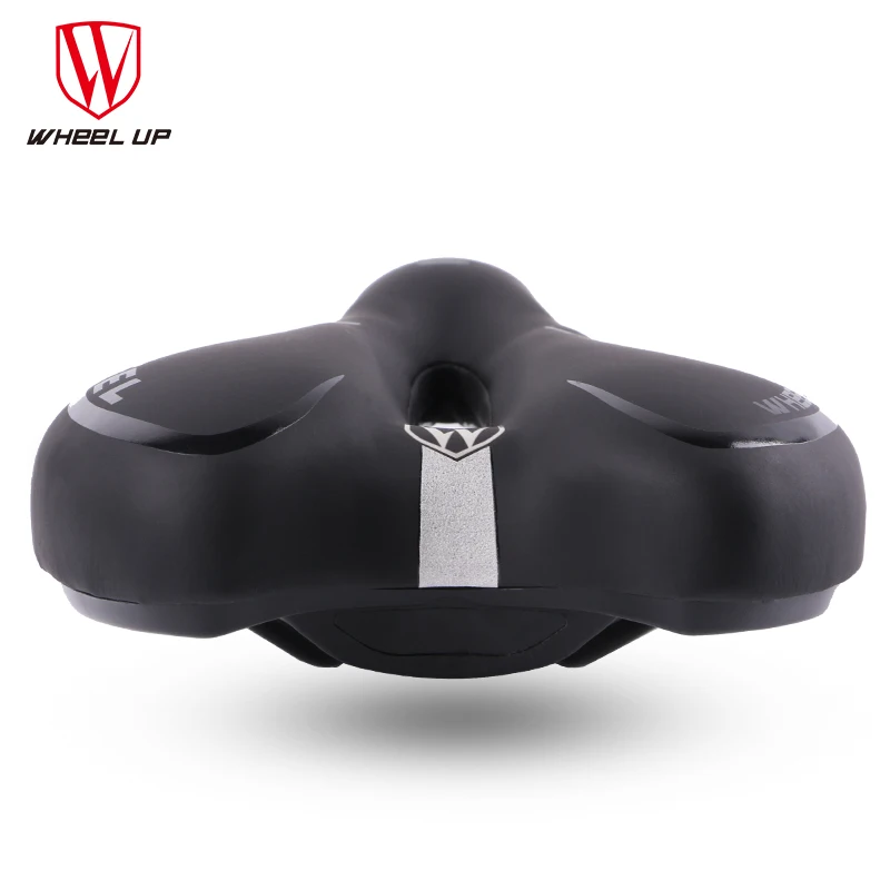 WHEEL UP Breathable Soft Bike Road Mountain Bike Seat Thick Pad Hollow Bike Saddle PVC Leather Comfortable Saddle WHEEL UP Breathable Soft Bike Road Mountain Bike Seat Thick Pad Hollow Bike Saddle PVC Leather Comfortable Saddle