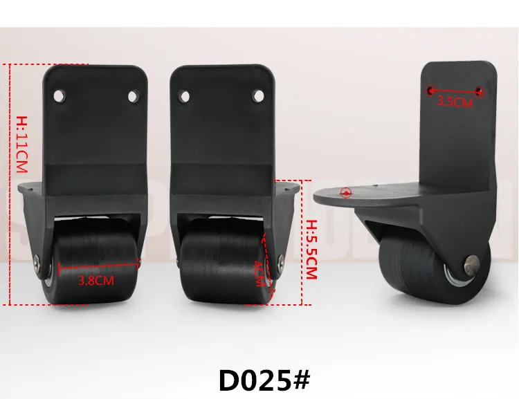 Сменные багажные колеса 2 шт. 1 левый и 1 правый Универсальный чемодан запчасти Колеса Аксессуары, колеса для чемоданов D082